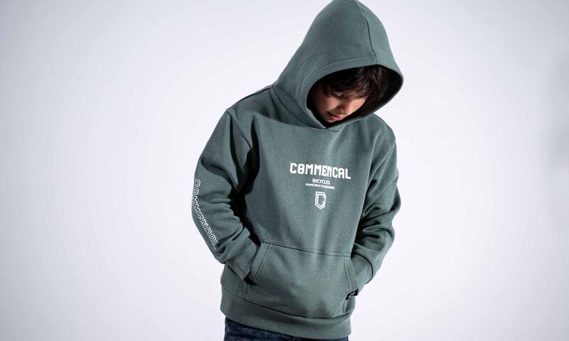 COMMENCAL KIDS CORPORATE HOODIE SWAMP