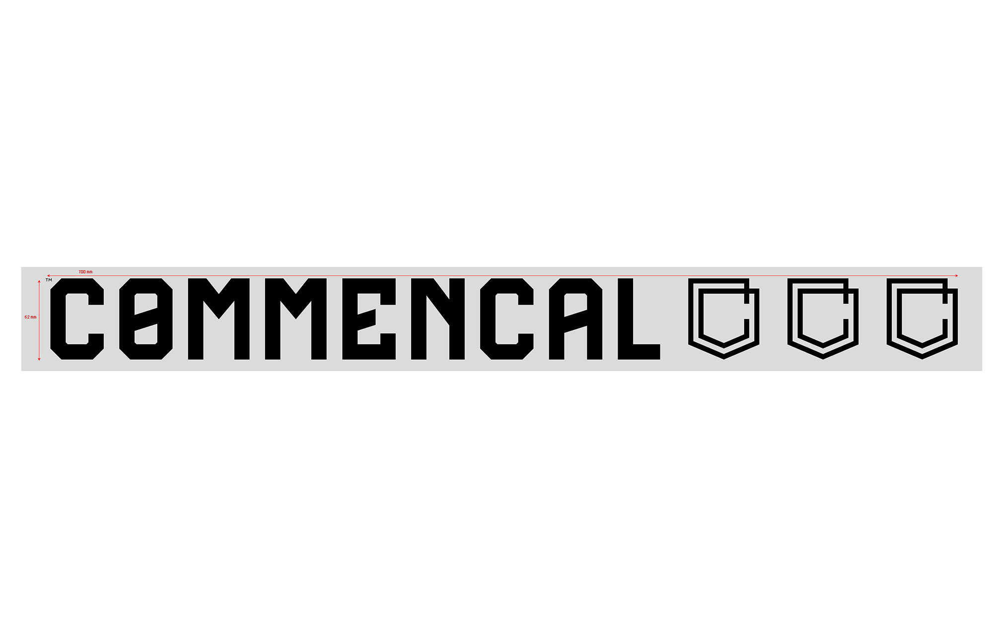 STICKER COMMENCAL BLACK GRANDE ADESIVO INTERNO image cover number 0