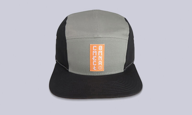 COMMENCAL 5 PANEL CAP BLACK GREY