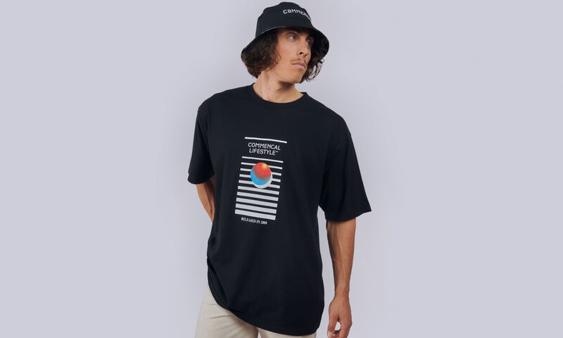 T-SHIRT COMMENCAL LOOSE FIT LIGHT BLACK RECORDS