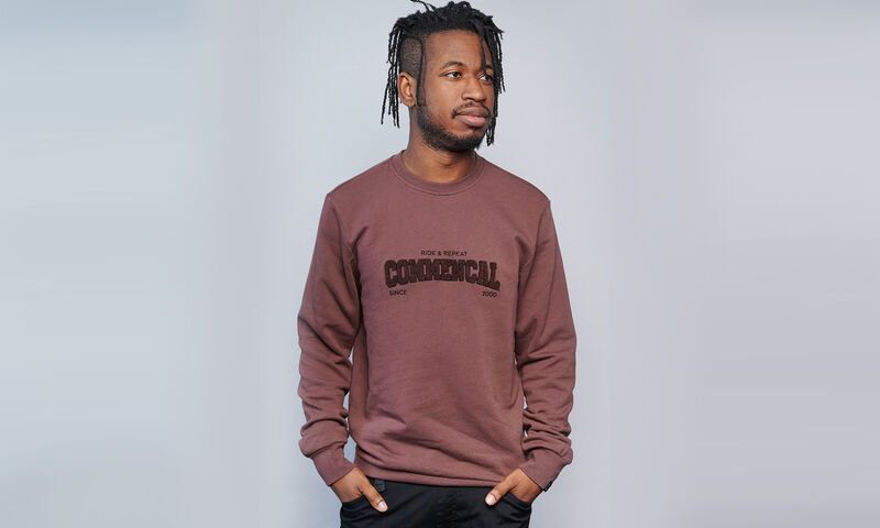 COMMENCAL CREWNECK SWEATER REGULAR FIT UNIVERSITY GRANIT