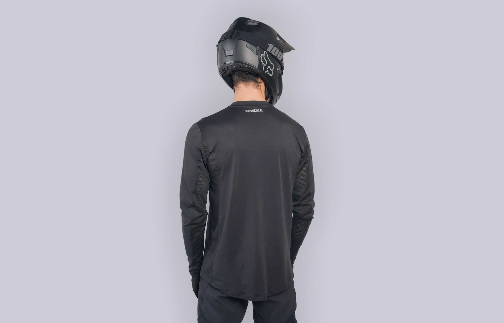 COMMENCAL LANGARM TRIKOT LIGHTECH CORPORATE BLACK image large number 0