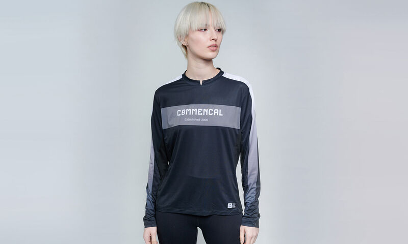 MAGLIA CMNCL LIGHTECH MANICHE LUNGHE WOMEN RACE BLACK POLYCHROM