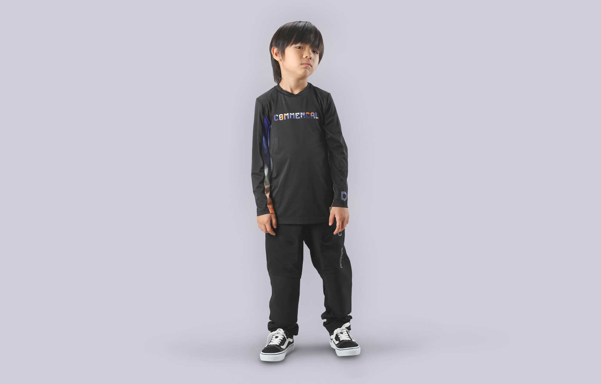 MAILLOT COMMENCAL LIGHTECH MANCHES LONGUES KIDS CORPORATE SUNSET image cover number 0