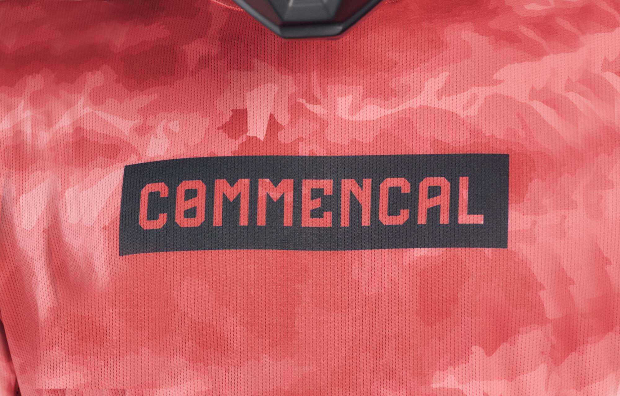 COMMENCAL LANGARM TRIKOT LIGHTECH SHADOW CARMINE image large number 2