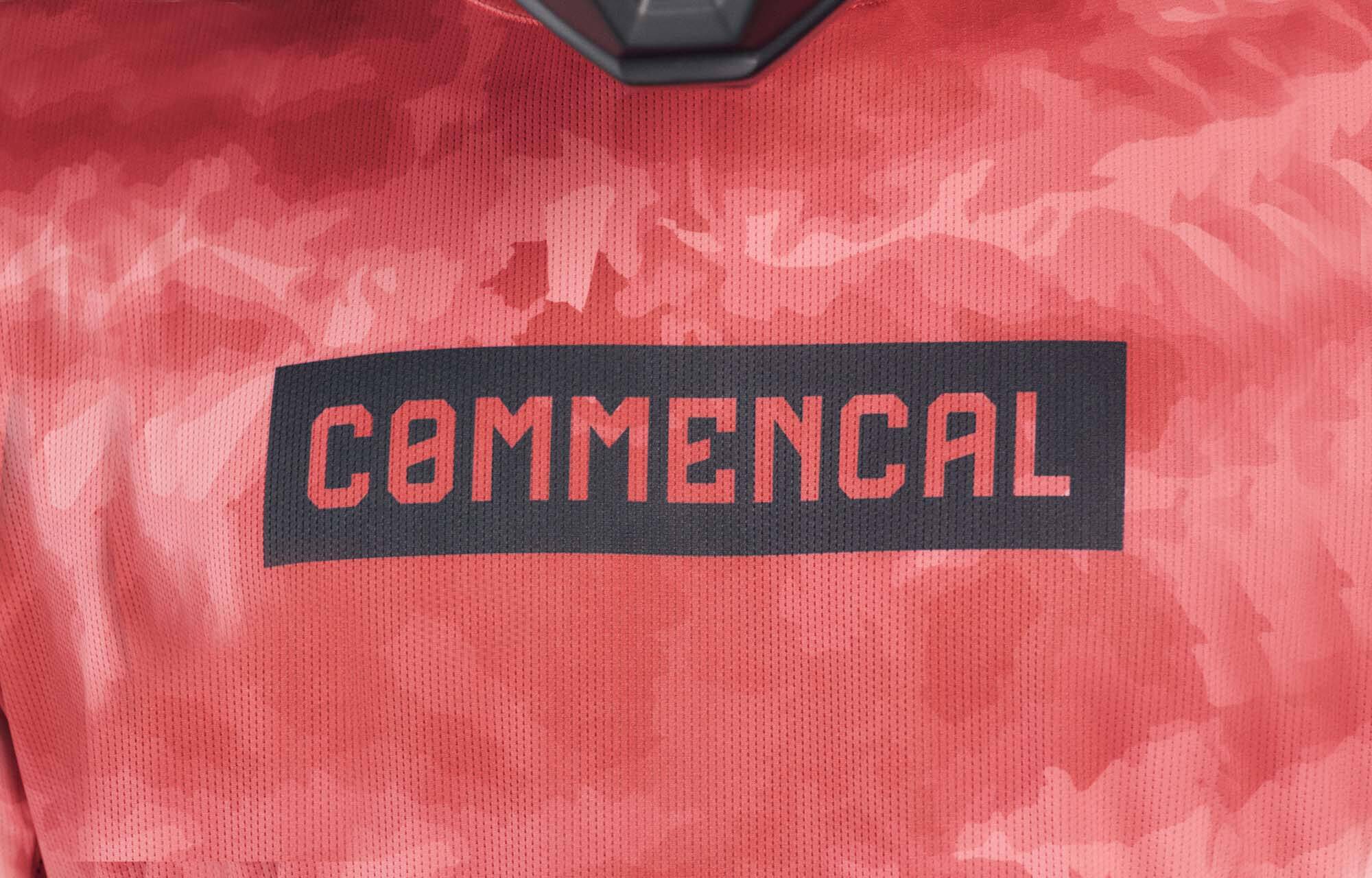 MAILLOT COMMENCAL LIGHTECH MANGA LARGA SHADOW CARMINE image large number 2