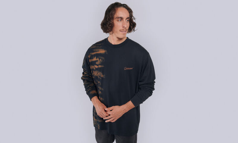 T-SHIRT COMMENCAL MANICHE LUNGHE LOOSE FIT TIE AND DYE