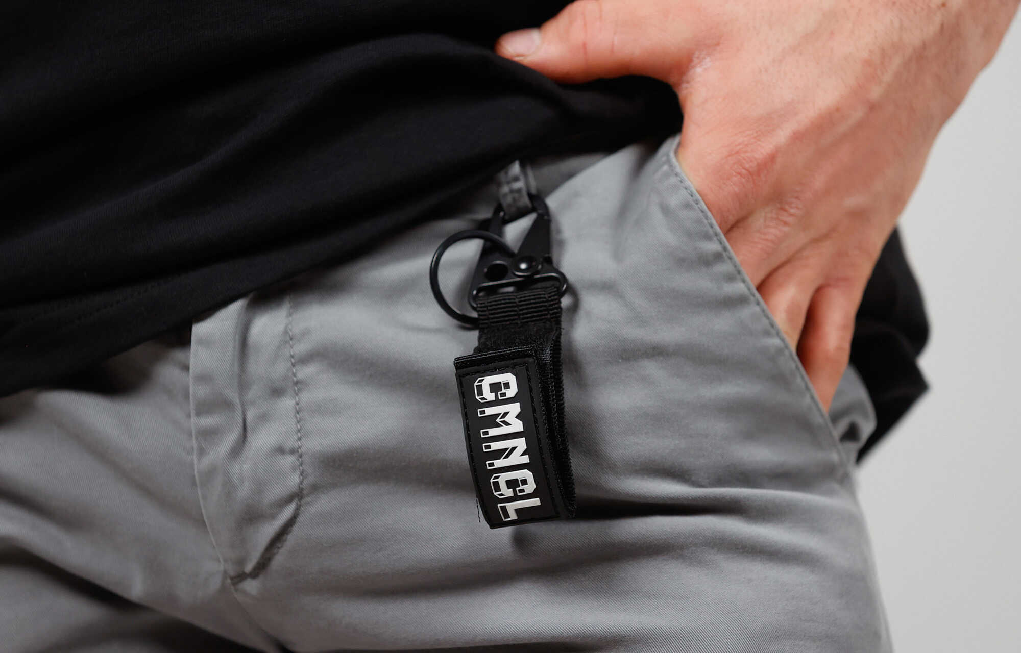 PORTE CLEF VELCRO CMNCL BLACK image large number 0