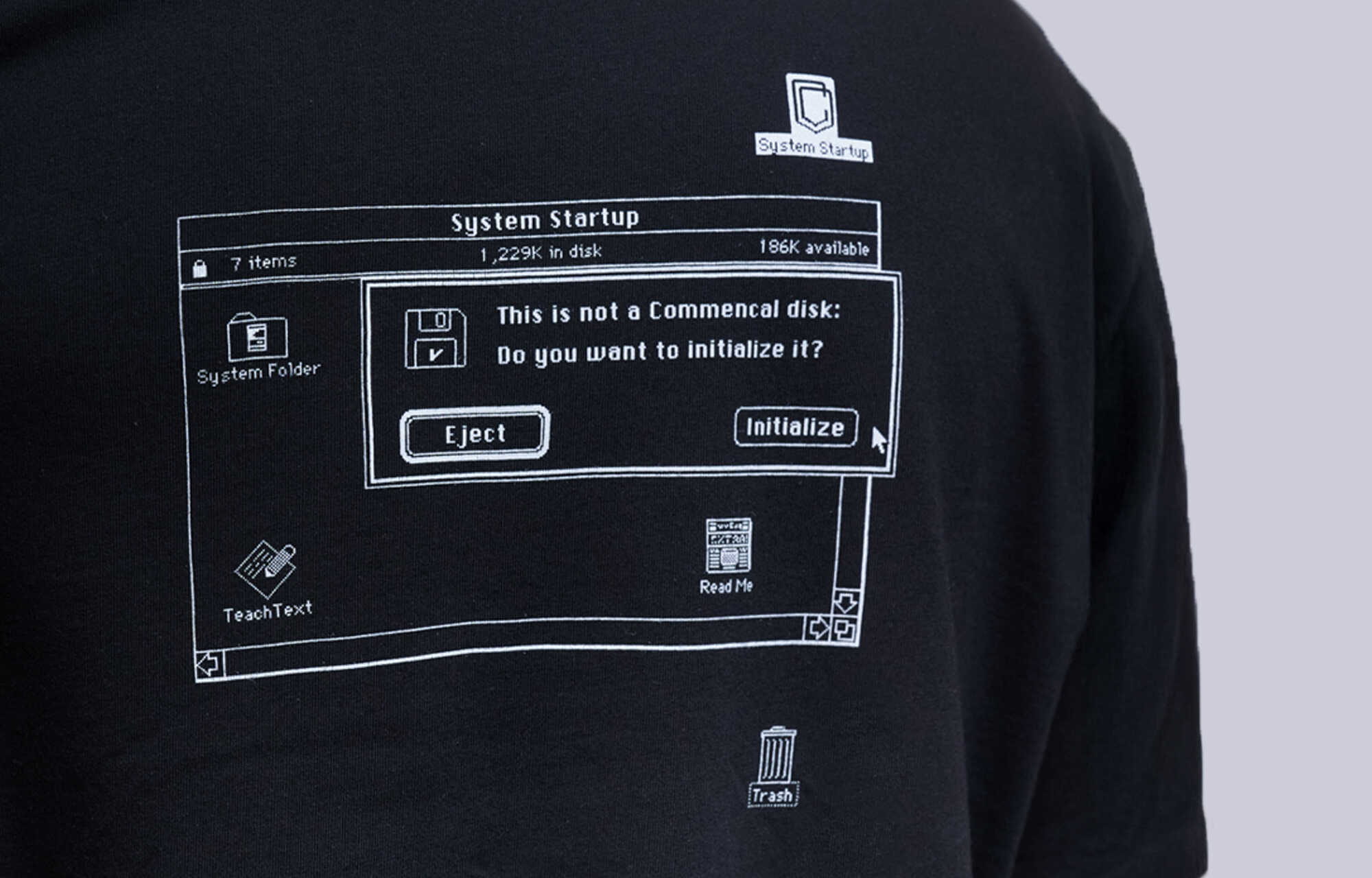 T-SHIRT COMMENCAL LOOSE FIT DISKETTE BLACK image large number 4