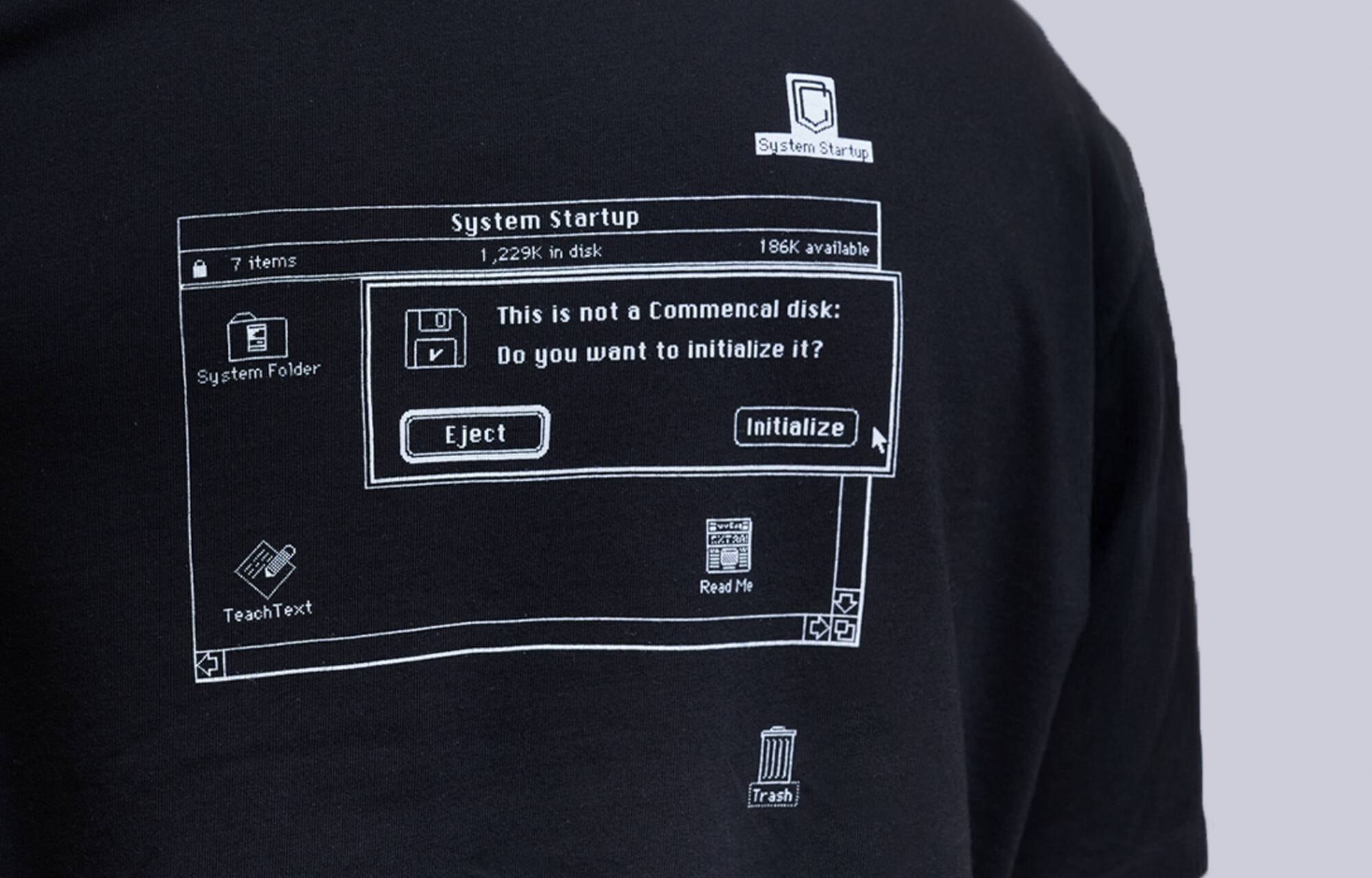 COMMENCAL DISKETTE LOOSE FIT T-SHIRT BLACK image large number 4