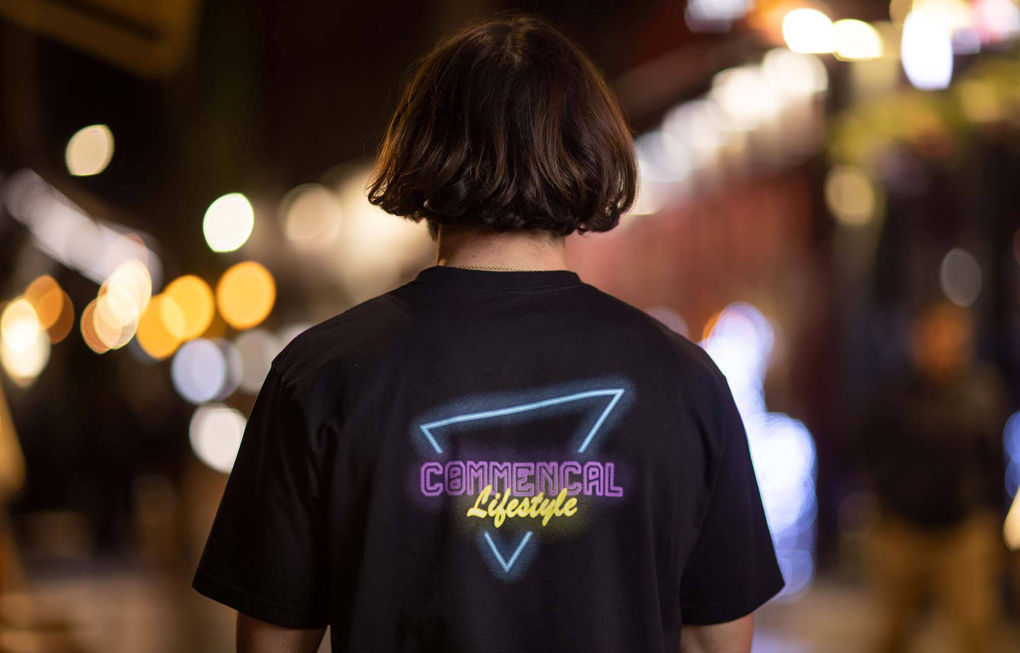 CAMISETA MANGA CORTA COMMENCAL NEON TRIANGLE BLACK image large number 4