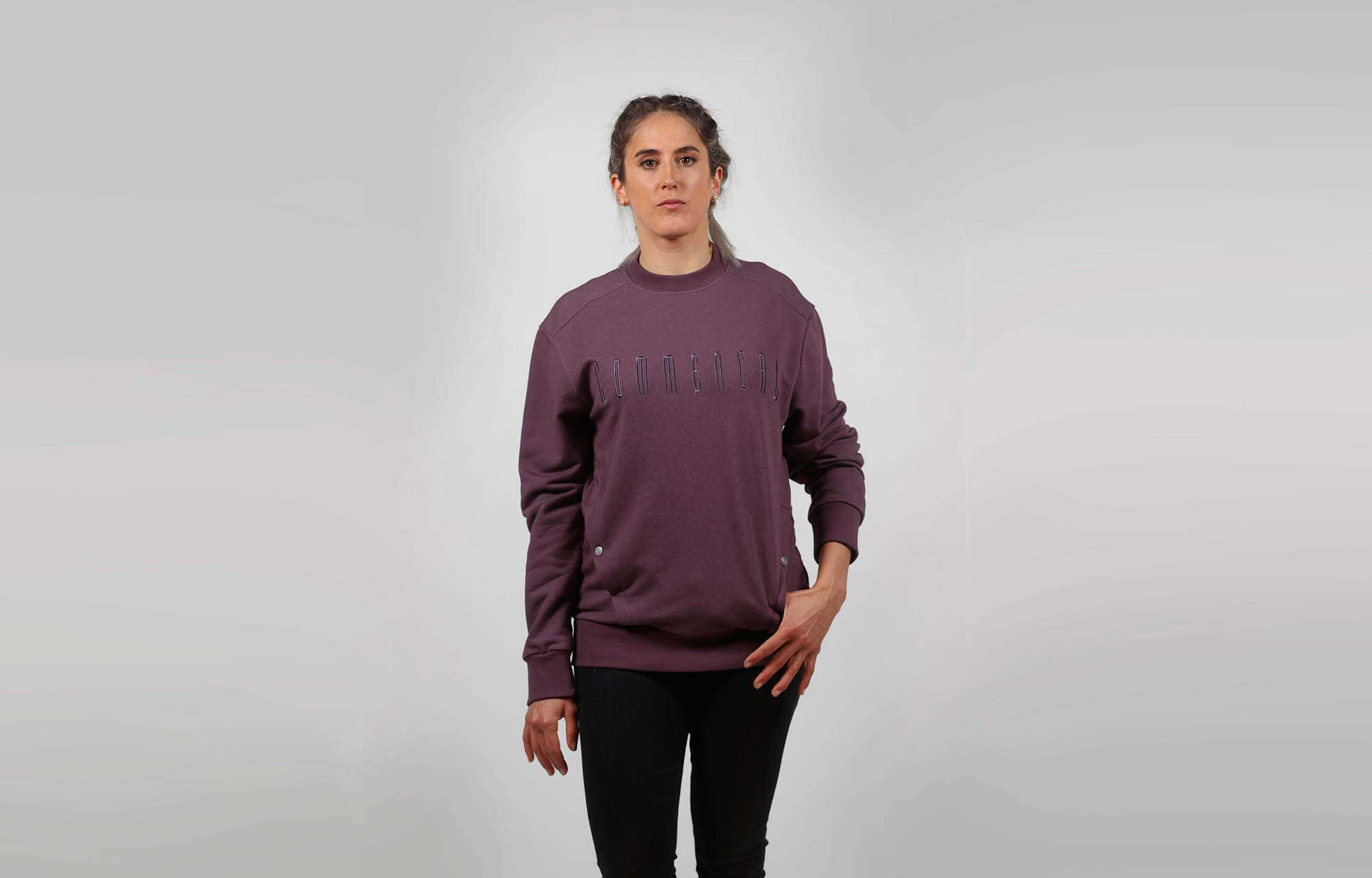 COMMENCAL REGULAR FIT CREWNECK OLD PURPLE image large number 1