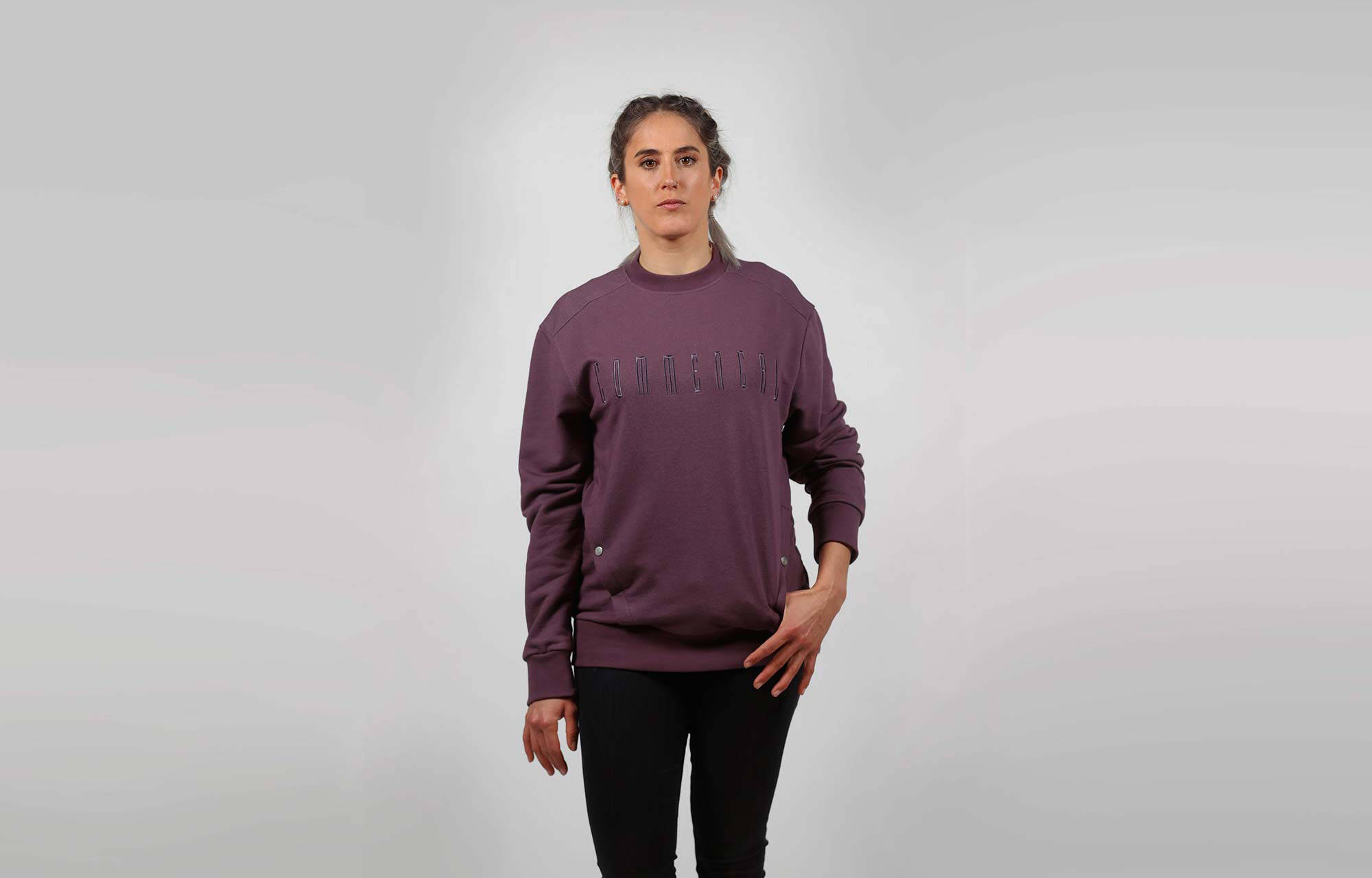 CREWNECK COMMENCAL REGULAR FIT OLD PURPLE image large number 1