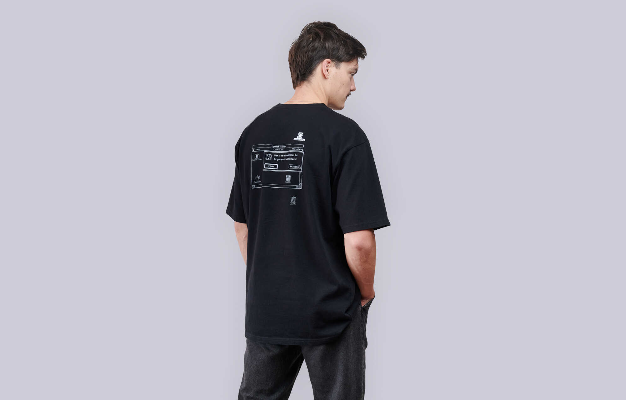 T-SHIRT COMMENCAL LOOSE FIT DISKETTE BLACK image large number 0