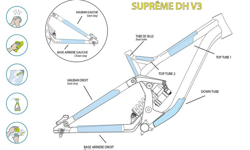 KIT CLEARPROTECT CUSTOM PARA SUPREME DH V3 MATE