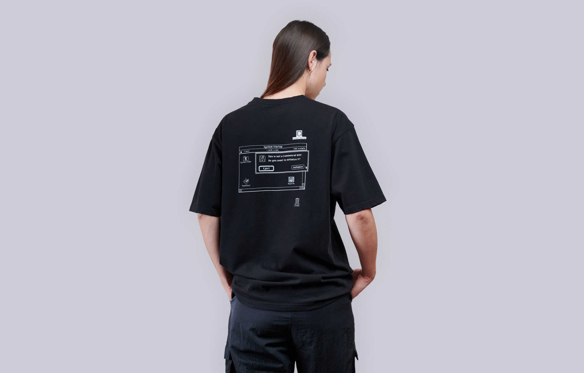 T-SHIRT COMMENCAL LOOSE FIT DISKETTE BLACK image large number 1