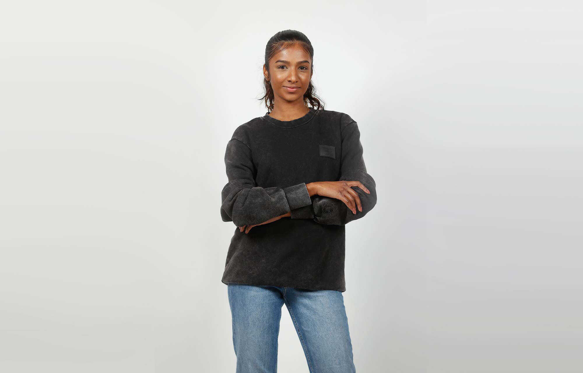 COMMENCAL WASHED REGULAR FIT CREWNECK BLACK image large number 1