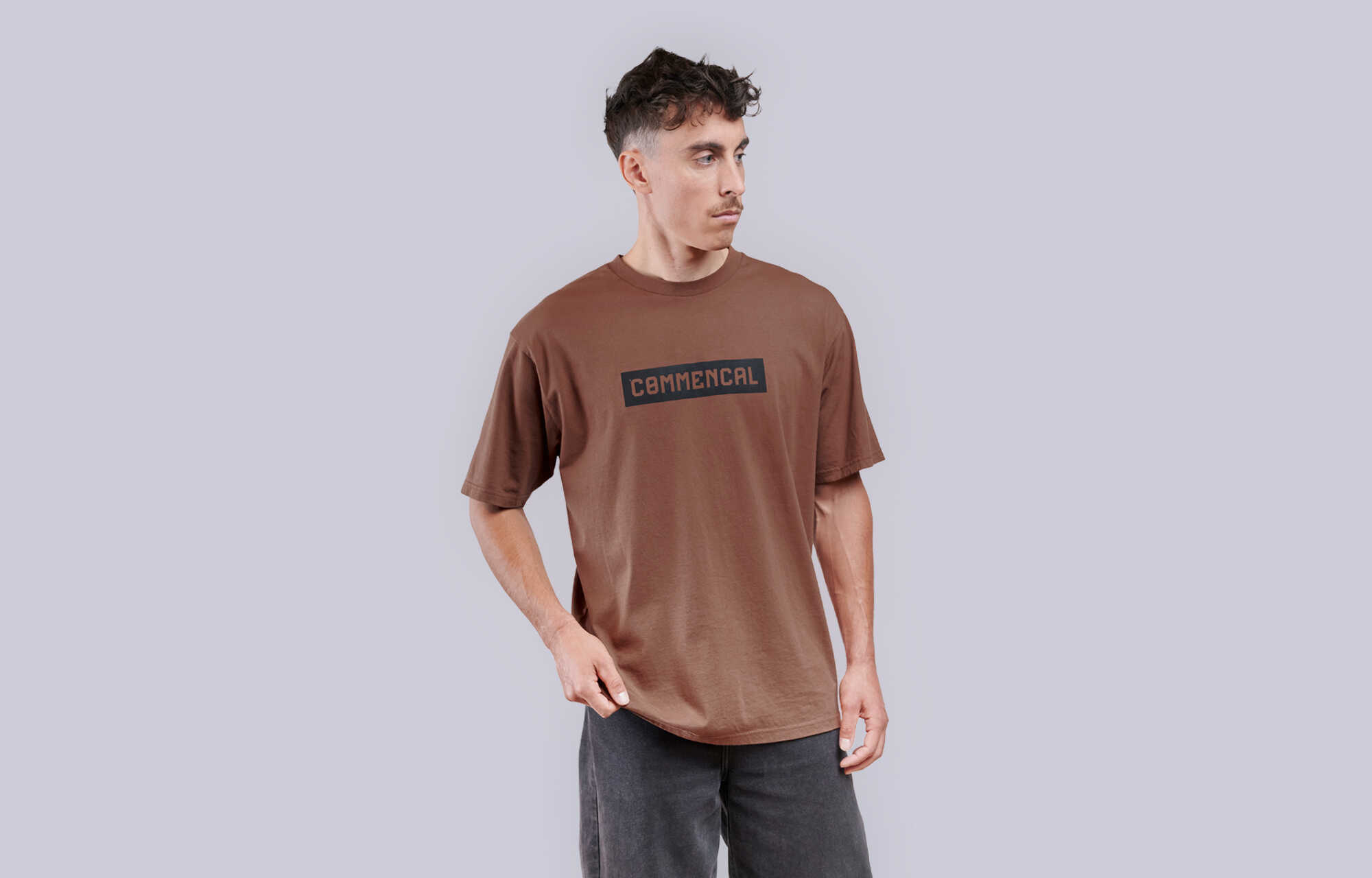 T-SHIRT COMMENCAL REGULAR FIT CORPORATE MOKA image cover number 0