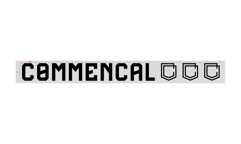 COMMENCAL TRADITIONAL STICKER SMALL BLACK