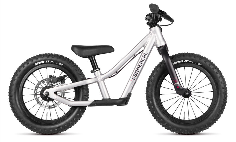 COMMENCAL RAMONES 14 PUSH BIKE SILVER + REAR BRAKE KIT