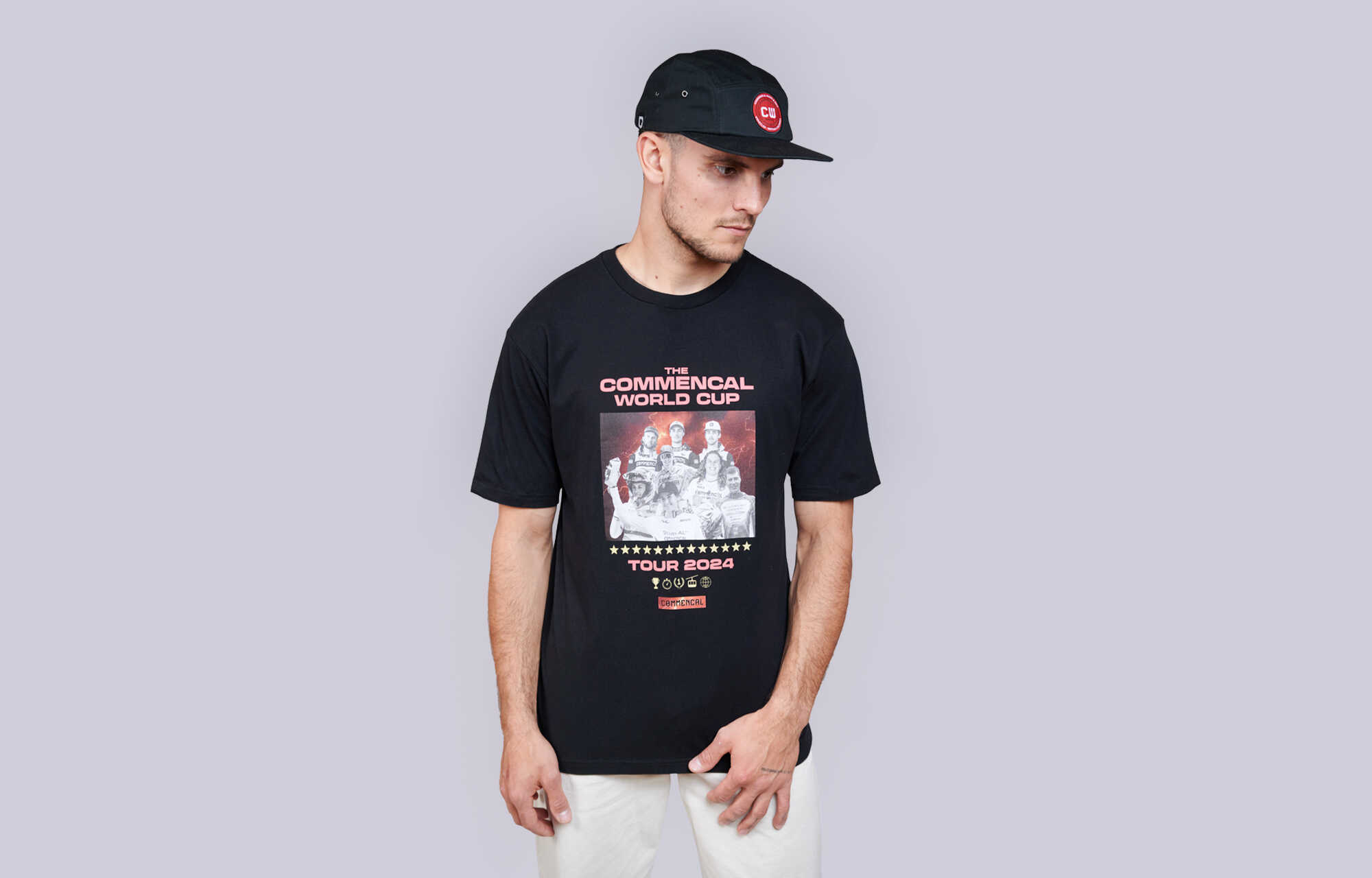LOOSE FIT LIGHT COMMENCAL WORLD CUP T-SHIRT BLACK image cover number 0