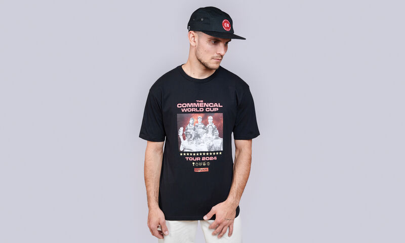 LOOSE FIT LIGHT COMMENCAL WORLD CUP T-SHIRT BLACK