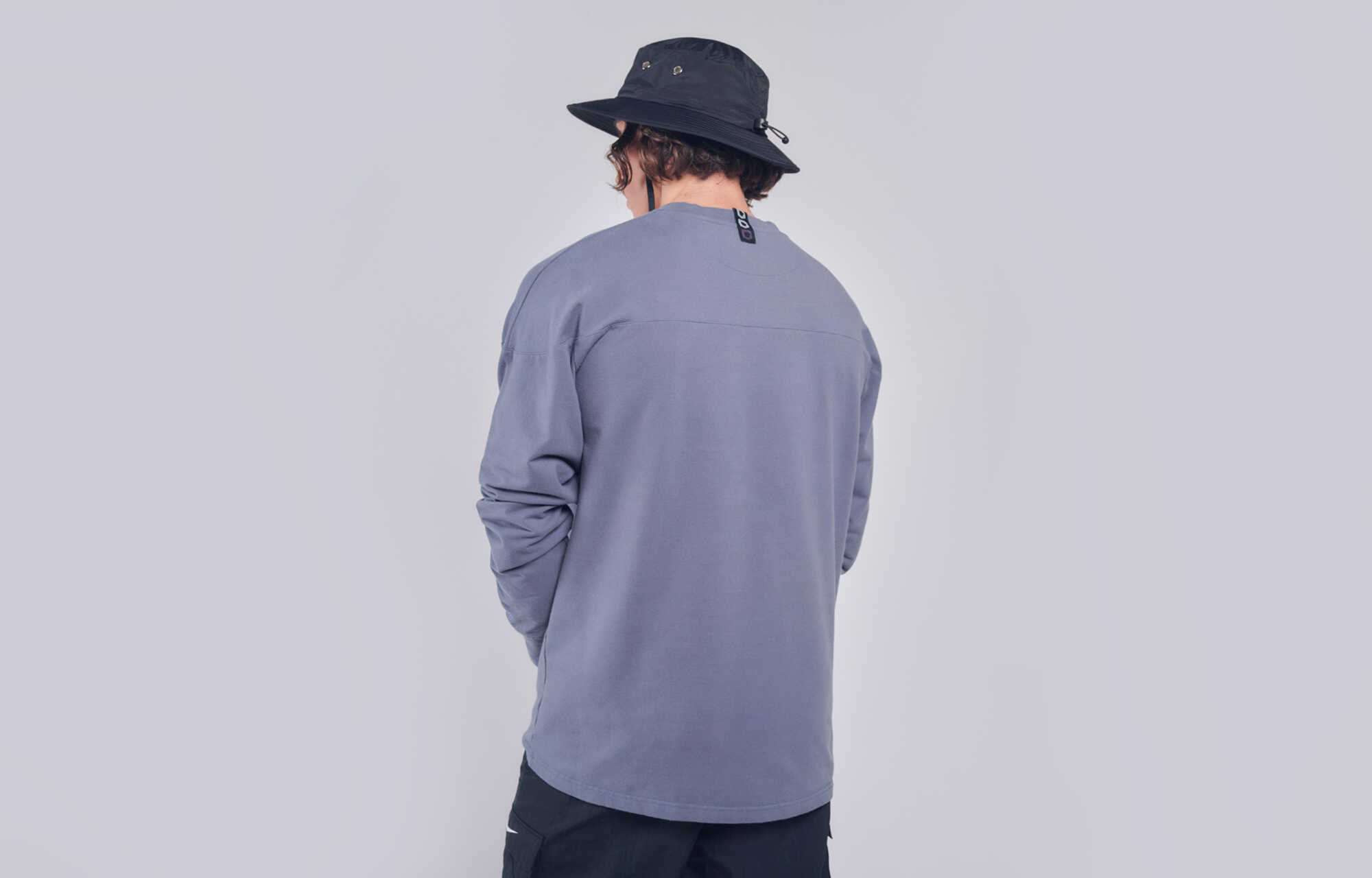COMMENCAL LONG SLEEVE T-SHIRT MIDNIGHT GREY image large number 0