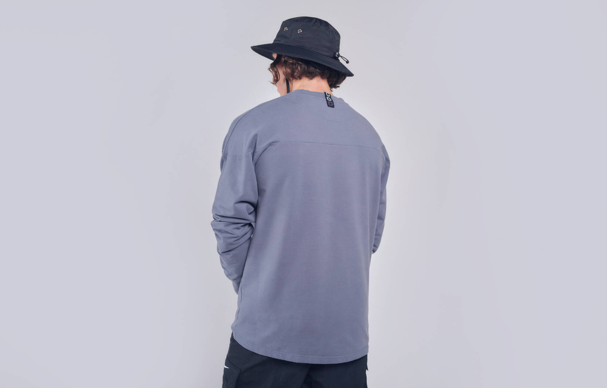 T-SHIRT COMMENCAL MANICHE LUNGHE MIDNIGHT GREY image large number 0