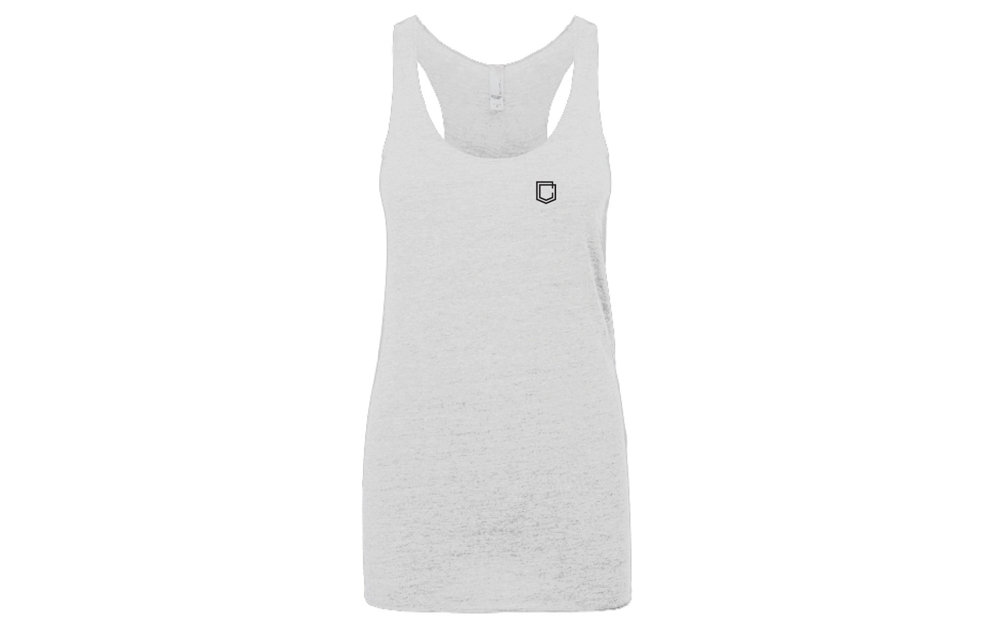 TANK TOP COMMENCAL GIRL SHIELD HEATHER WHITE image number 0