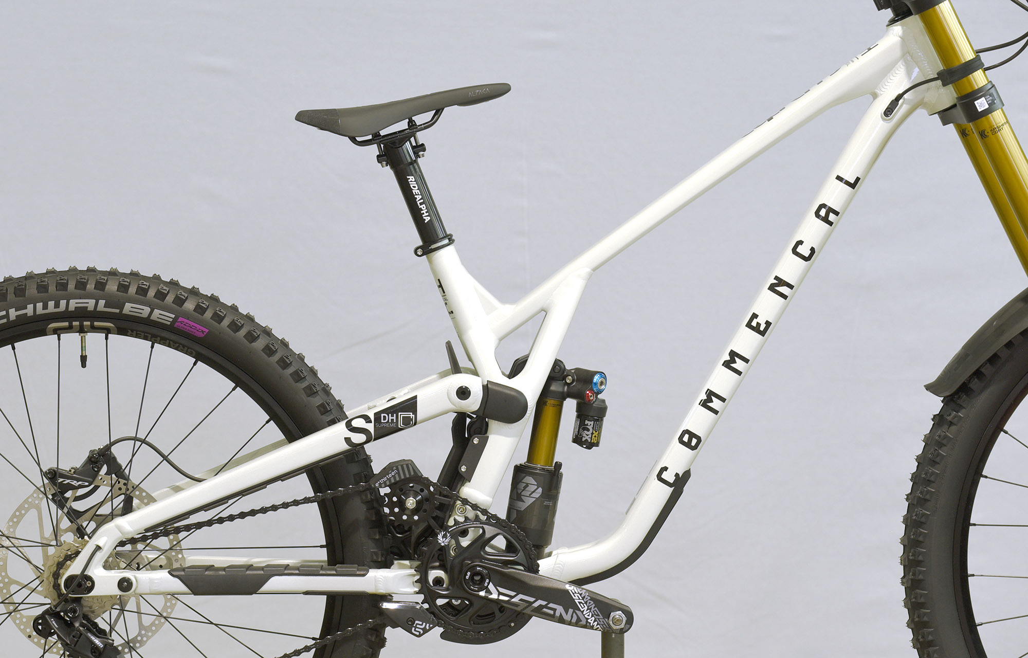 COMMENCAL SUPREME DH V5 SIGNATURE CLEAR SILVER - L (23151303) image number null