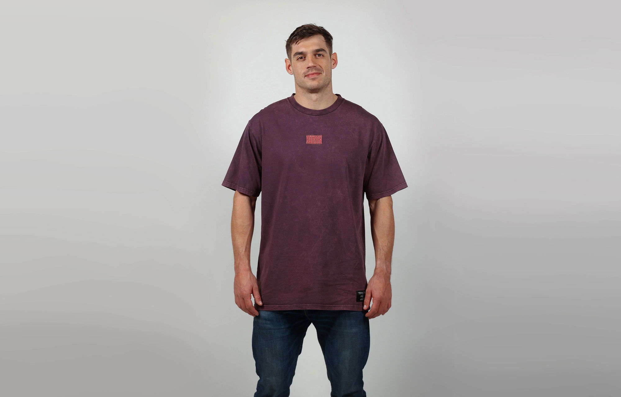 CAMISETA MANGA CORTA COMMENCAL WASHED WINE image number 0