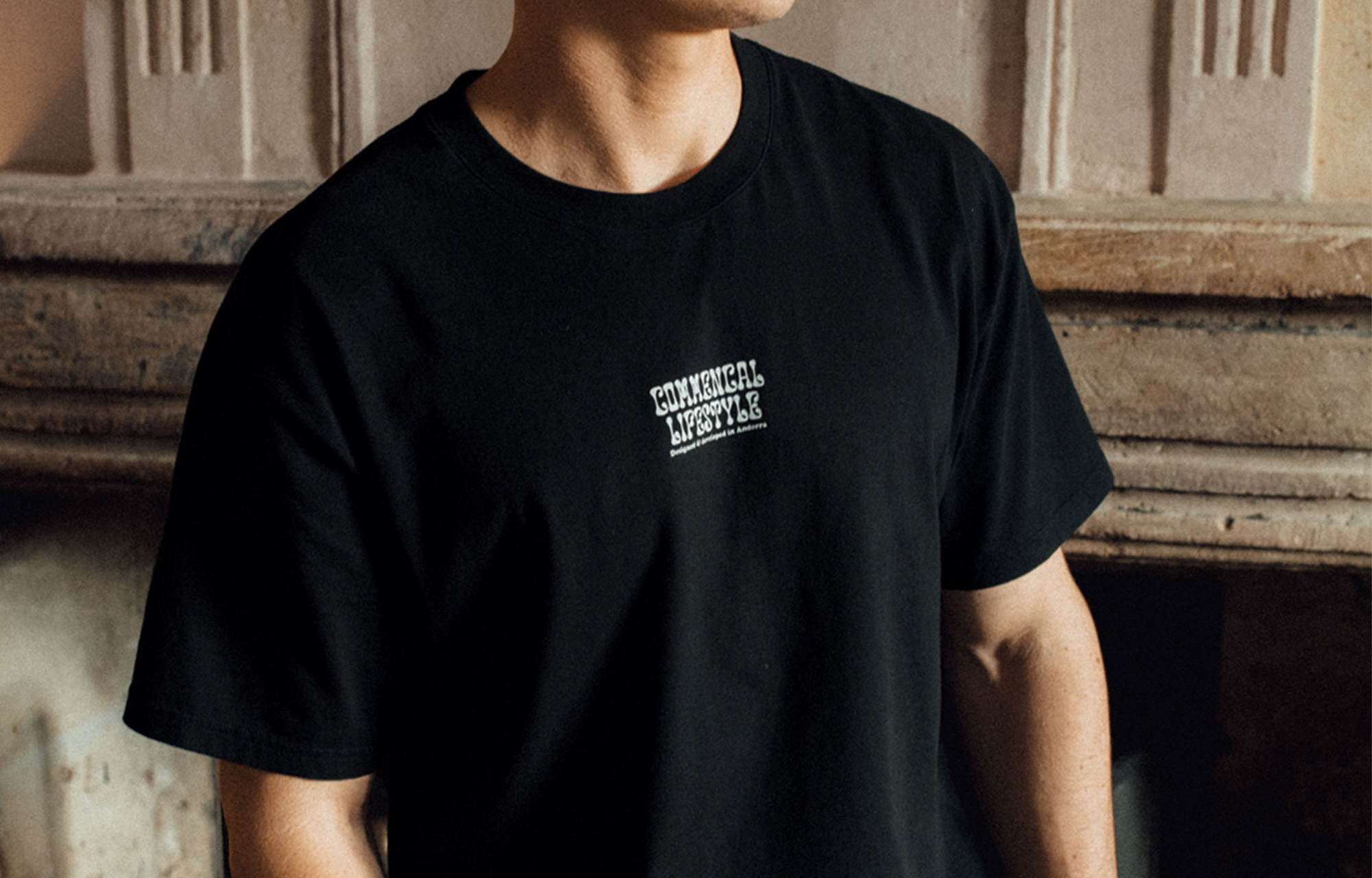 COMMENCAL REGULAR FIT CARTOON T-SHIRT BLACK image number 3