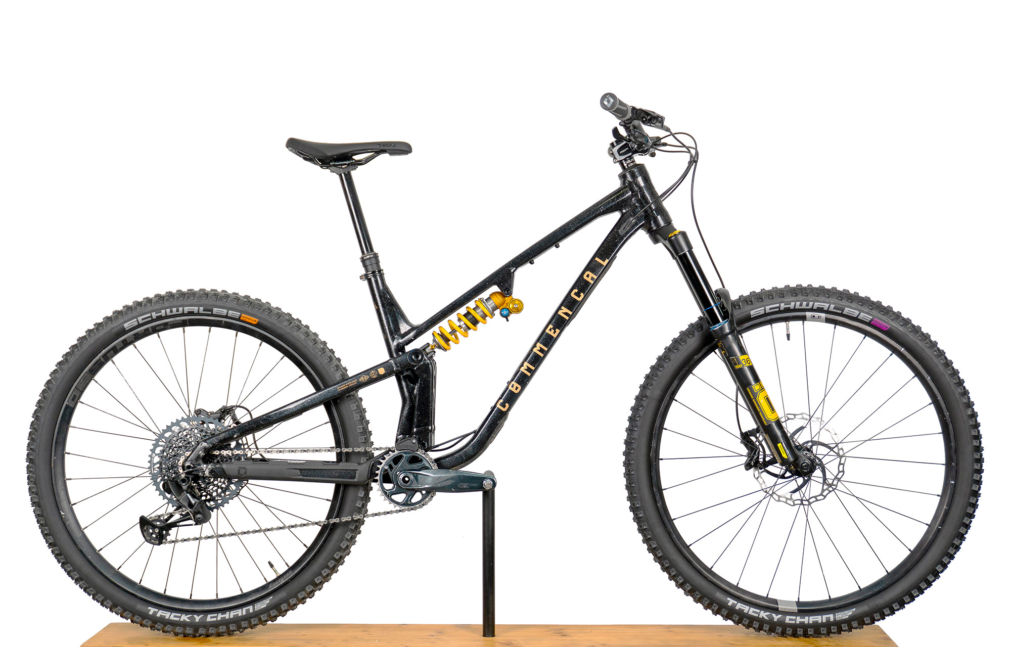 COMMENCAL META V5 OHLINS EDITION GLITTERY BLACK - L (23120803) image number null