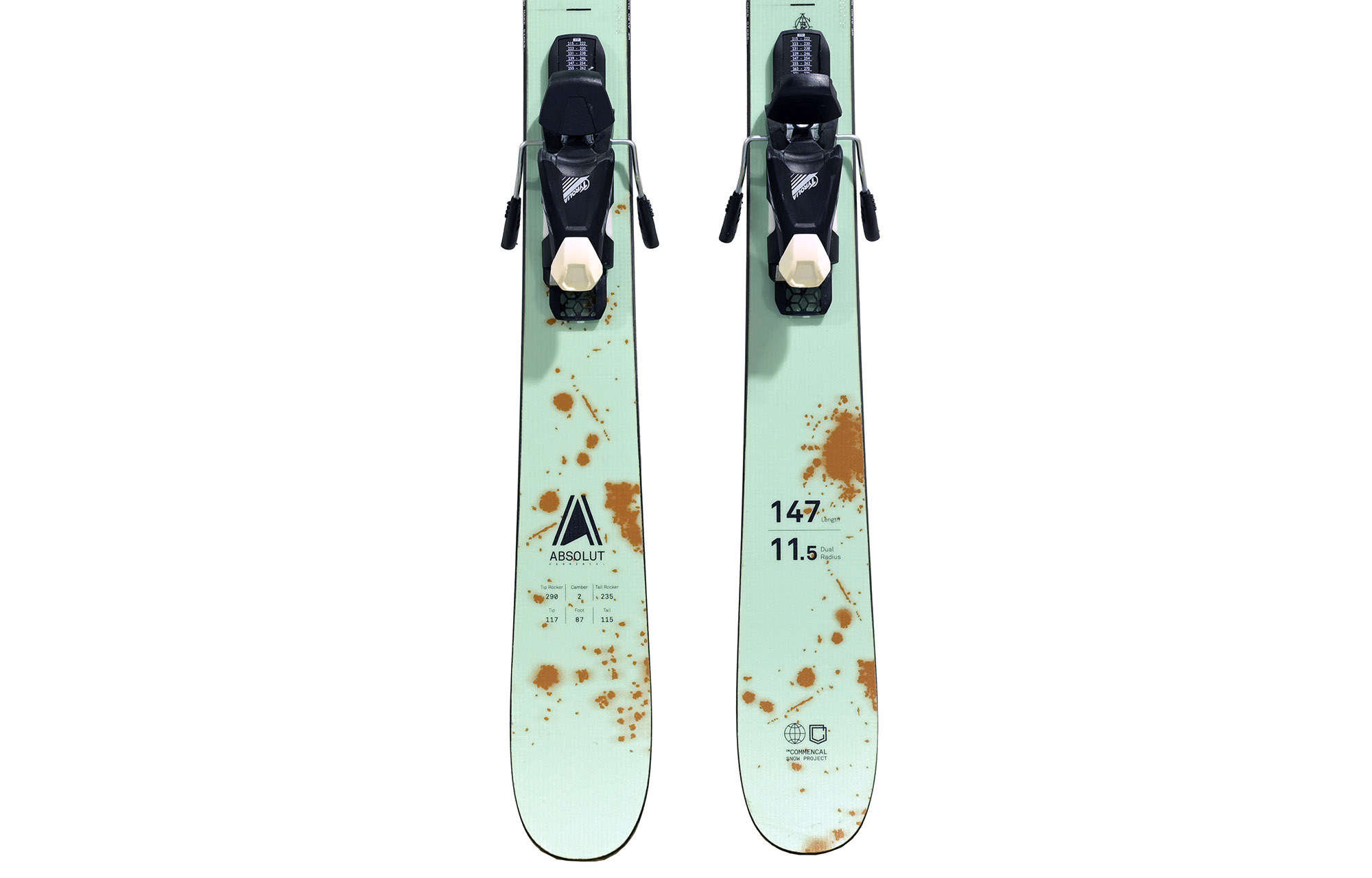 SKIS COMMENCAL ABSOLUT KIDS FS/FR 147 / FIX TYROLIA SLR 7,5 GW AC (23440005) image cover number large 2
