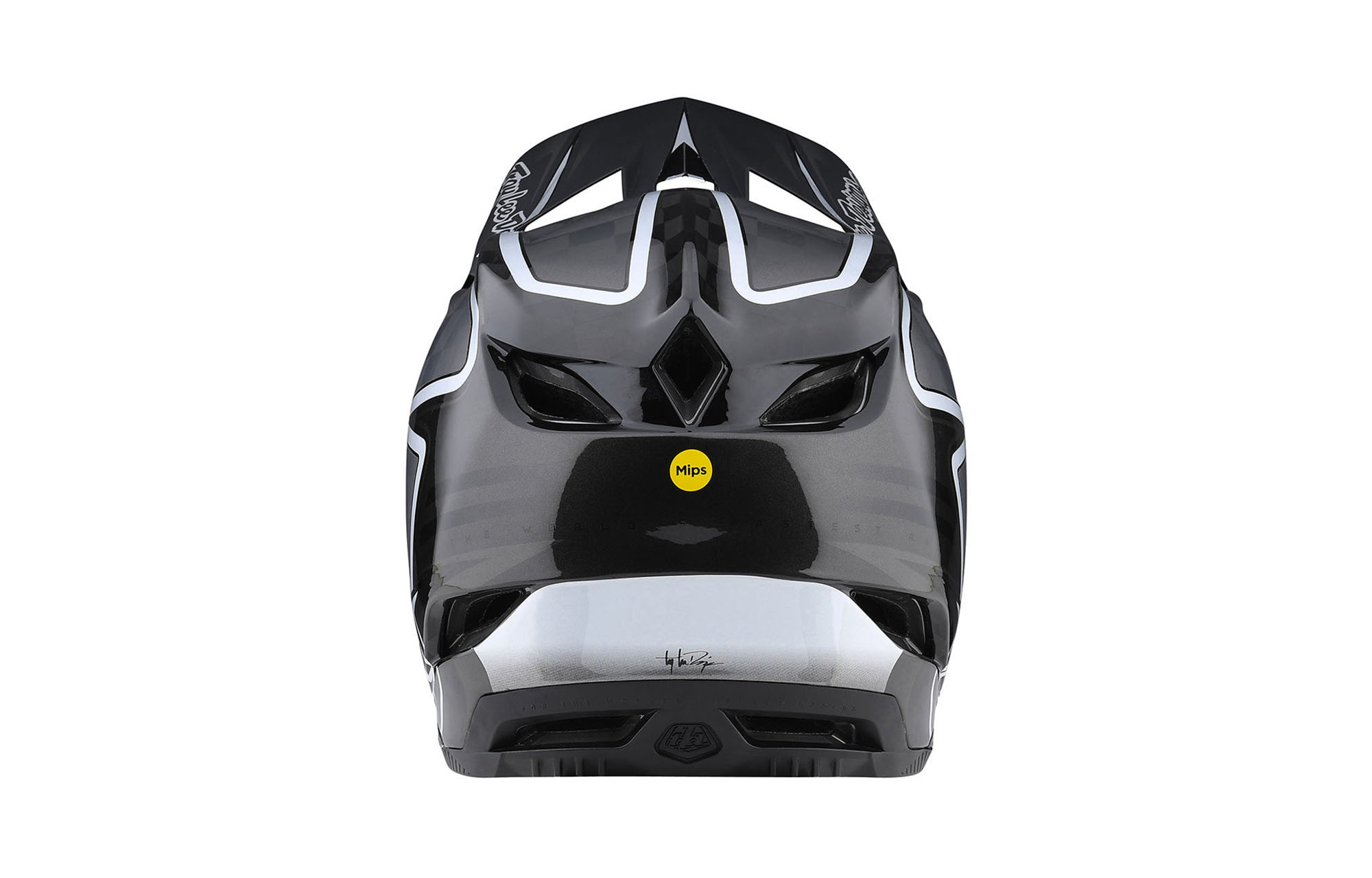 TROY LEE DESIGNS HELM D4 CARBON LINES - BLACK/GREY image number 1