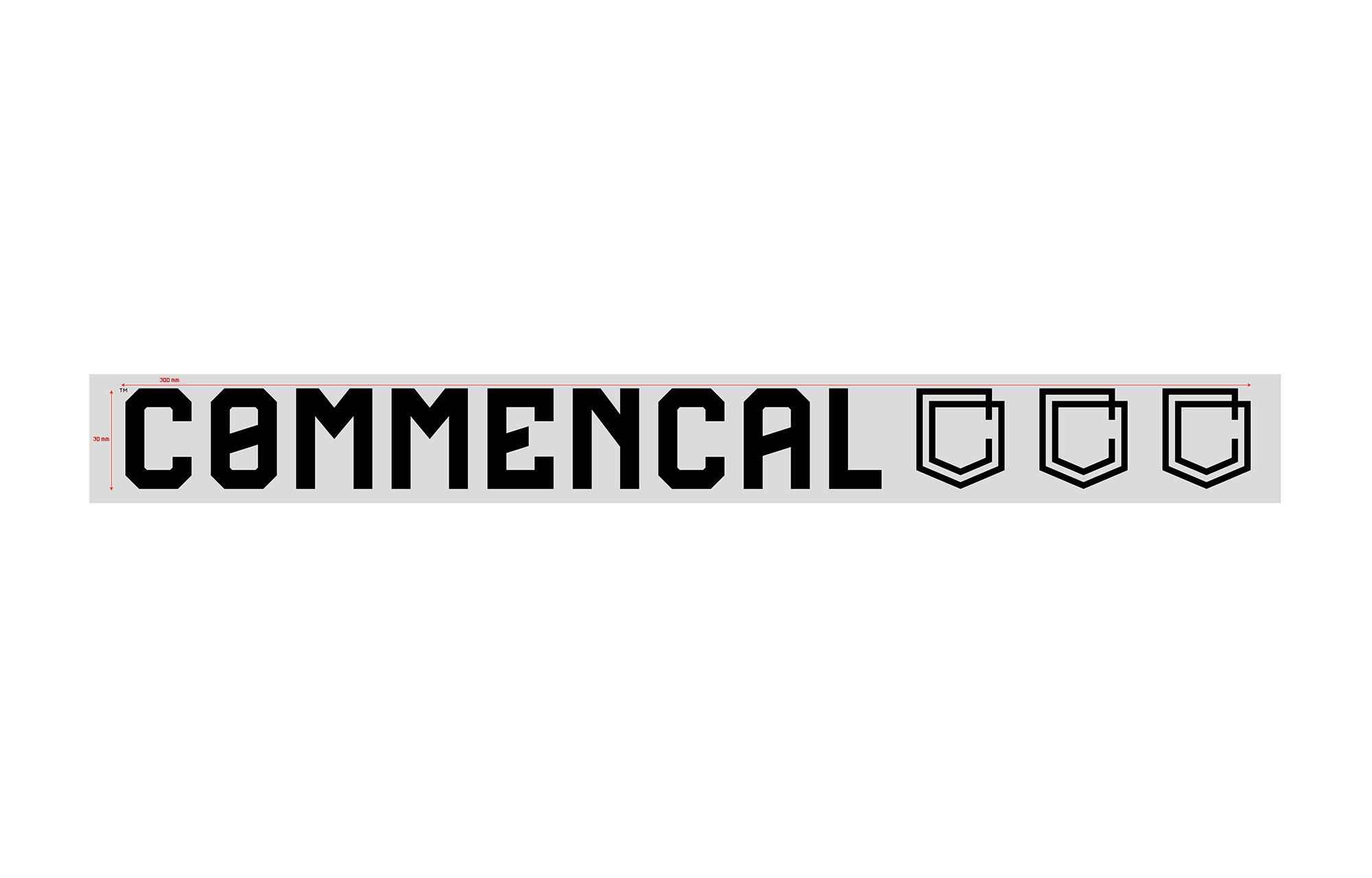 COMMENCAL TRADITIONAL STICKER SMALL BLACK image number 0
