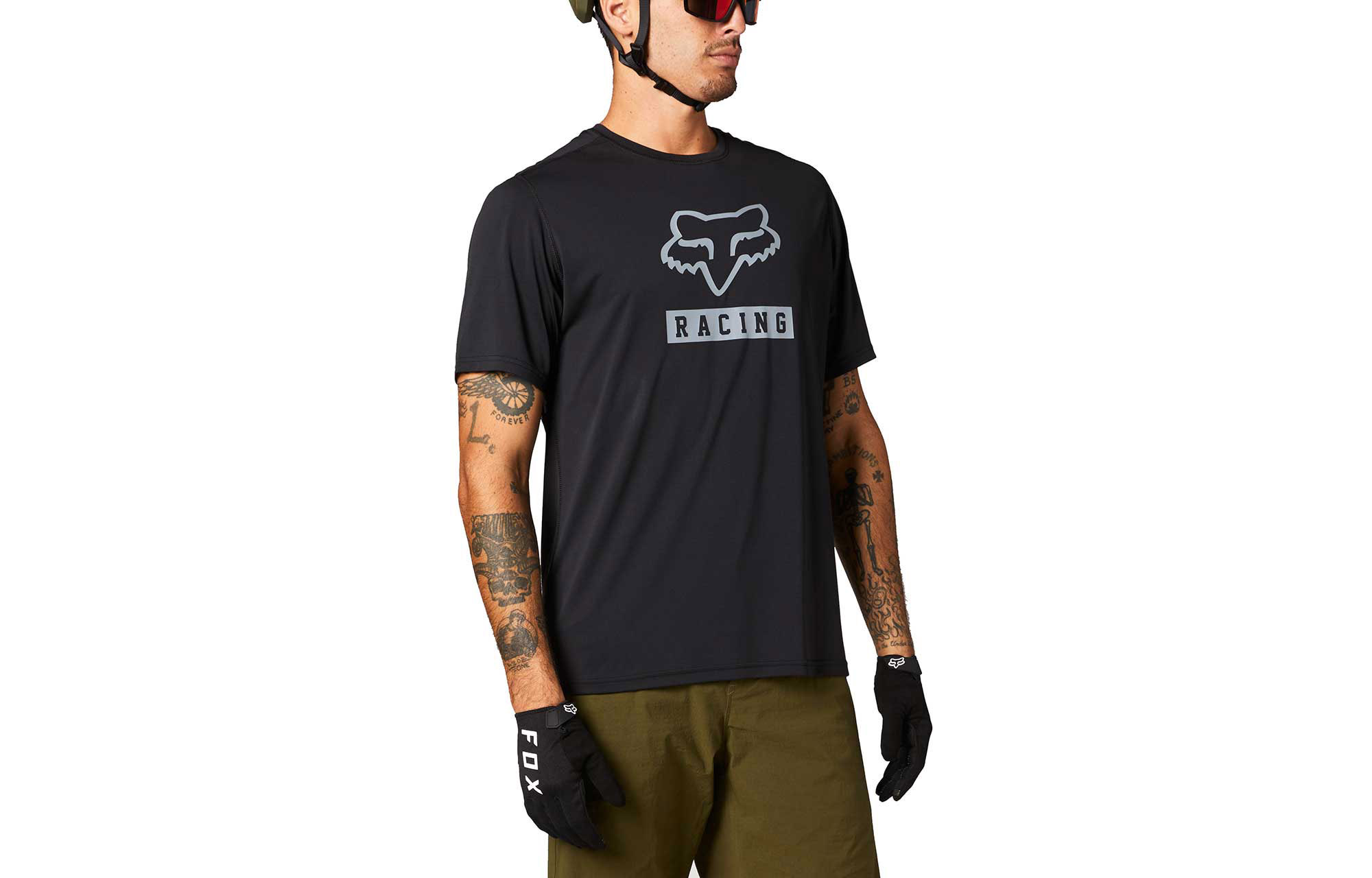 FOX RANGER SHORT SLEEVE JERSEY BLACK image number 0