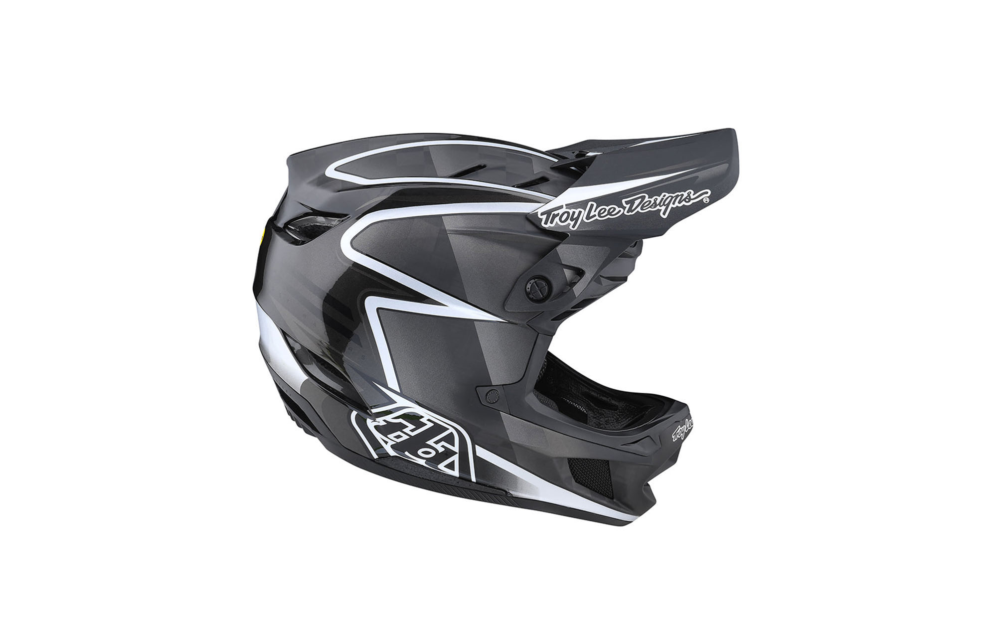 TROY LEE DESIGNS HELM D4 CARBON LINES - BLACK/GREY image number 3