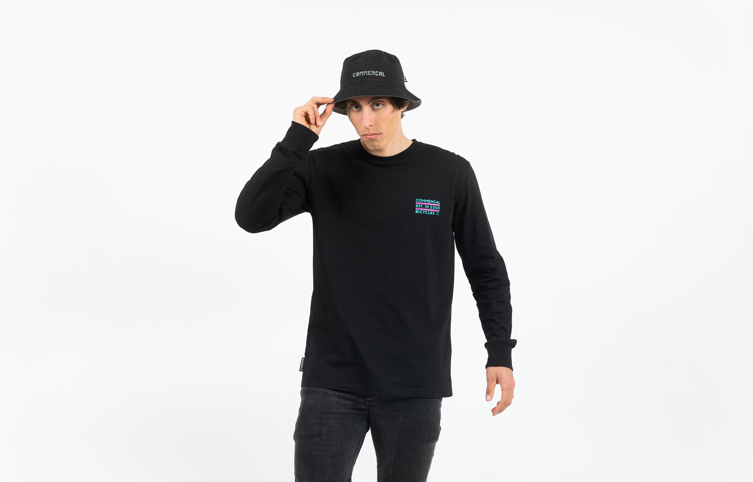 CAMISETA DE MANGA LARGA COMMENCAL NEON BLACK image number 0