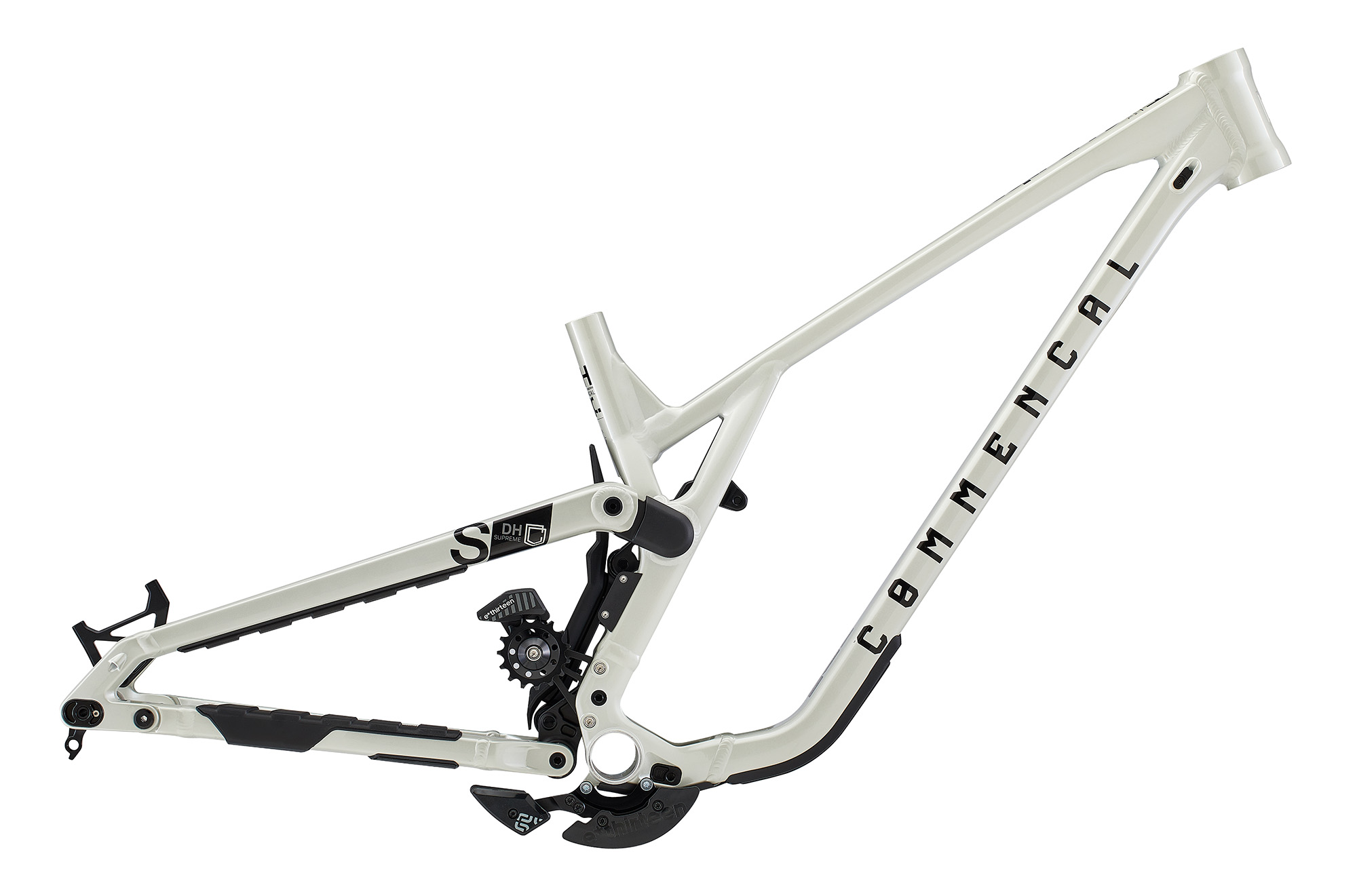 RAHMEN COMMENCAL SUPREME DH V5 CLEAR SILVER image number null