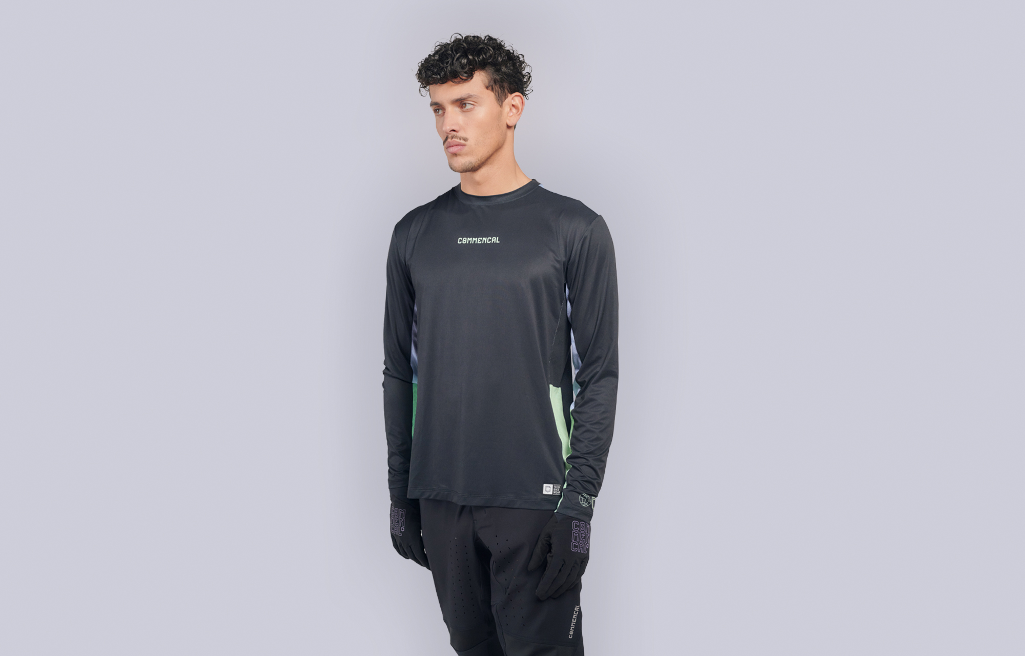 COMMENCAL LIGHTECH LONG SLEEVE JERSEY NEO BLACK image number 0