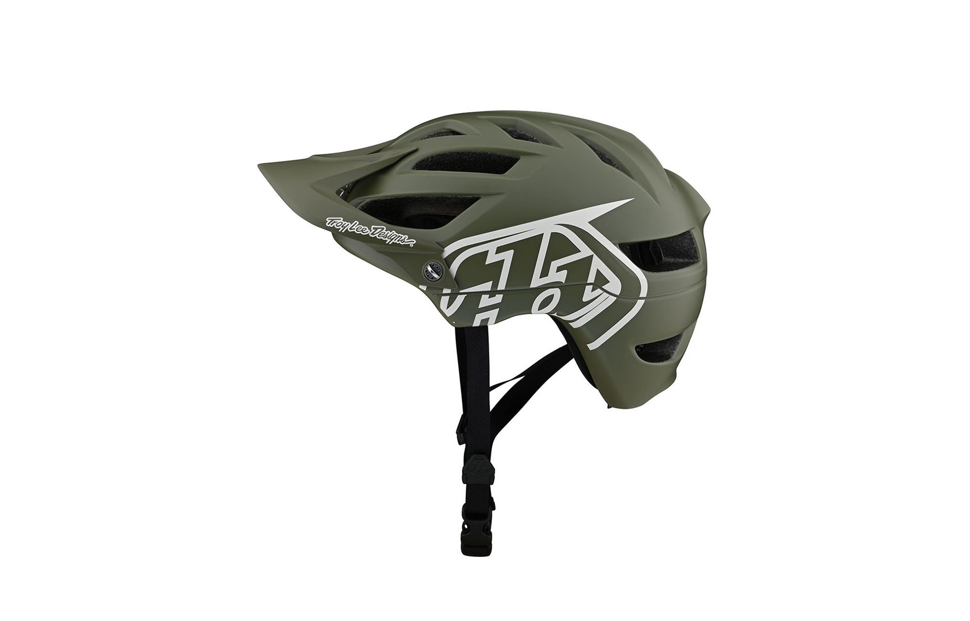 TROY LEE DESIGNS A1 HELMET - DRONE STEEL GREEN image number 0