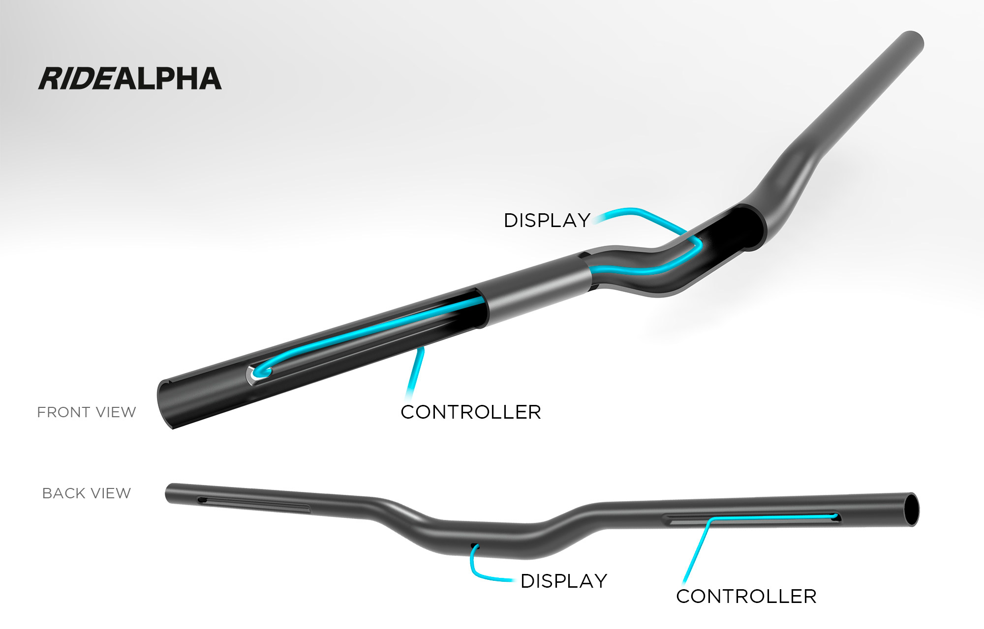 MANILLAR E-BIKE RIDE ALPHA POWER Ø31.8MM 800MM - RISE 27MM image number null