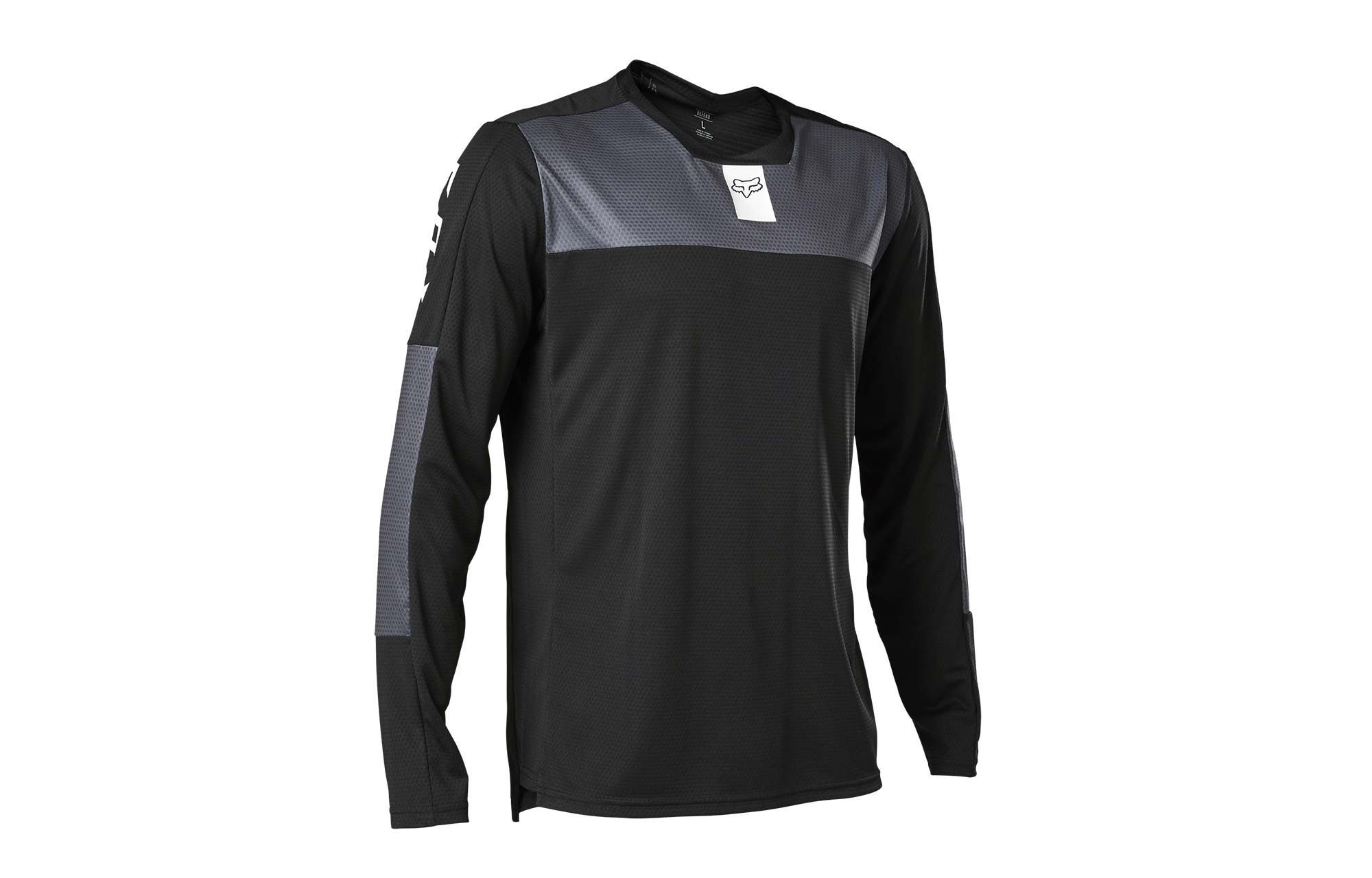 fox defend long sleeve jersey black