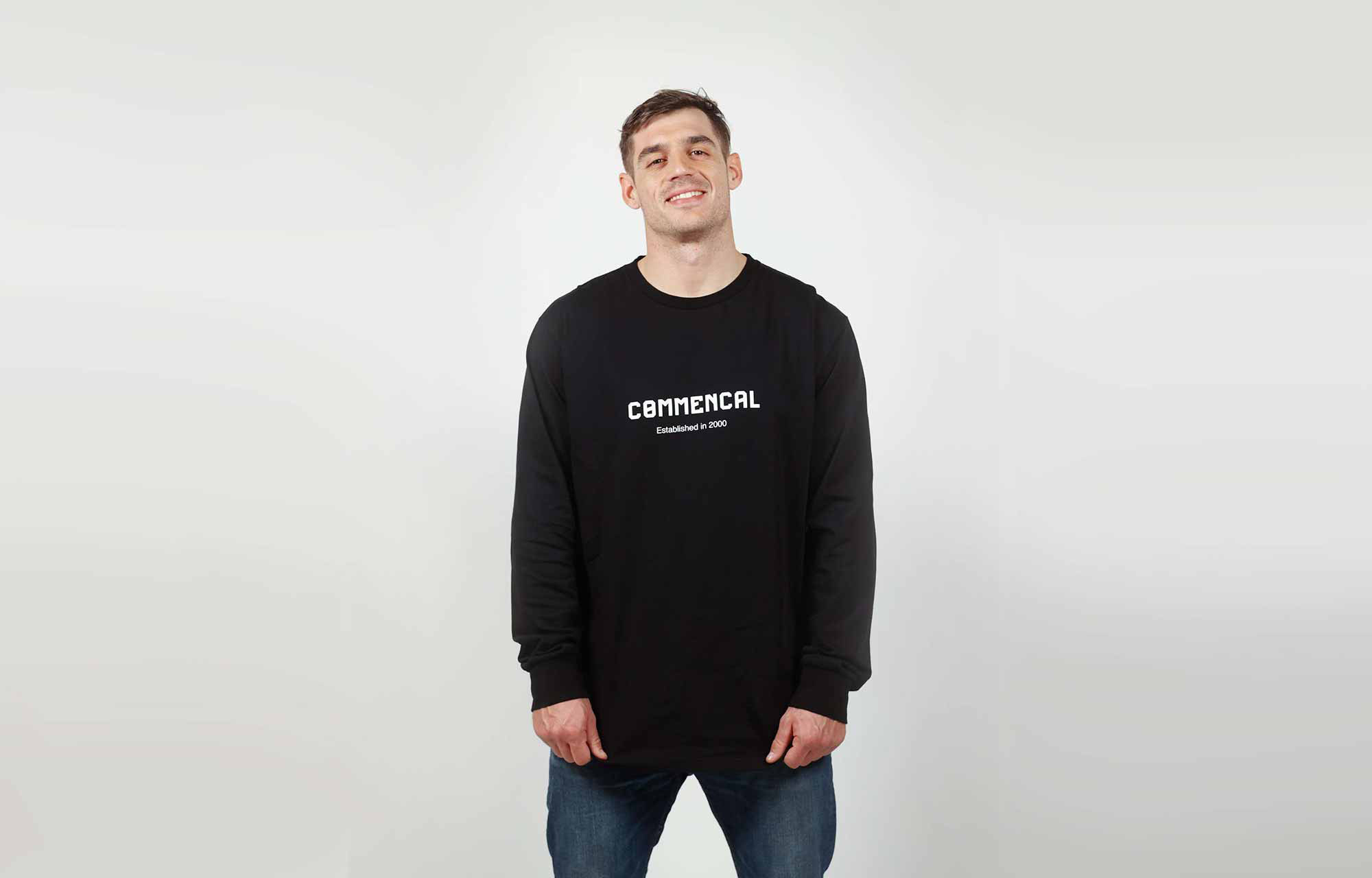 COMMENCAL CORPORATE LONG SLEEVE T-SHIRT BLACK image number 0