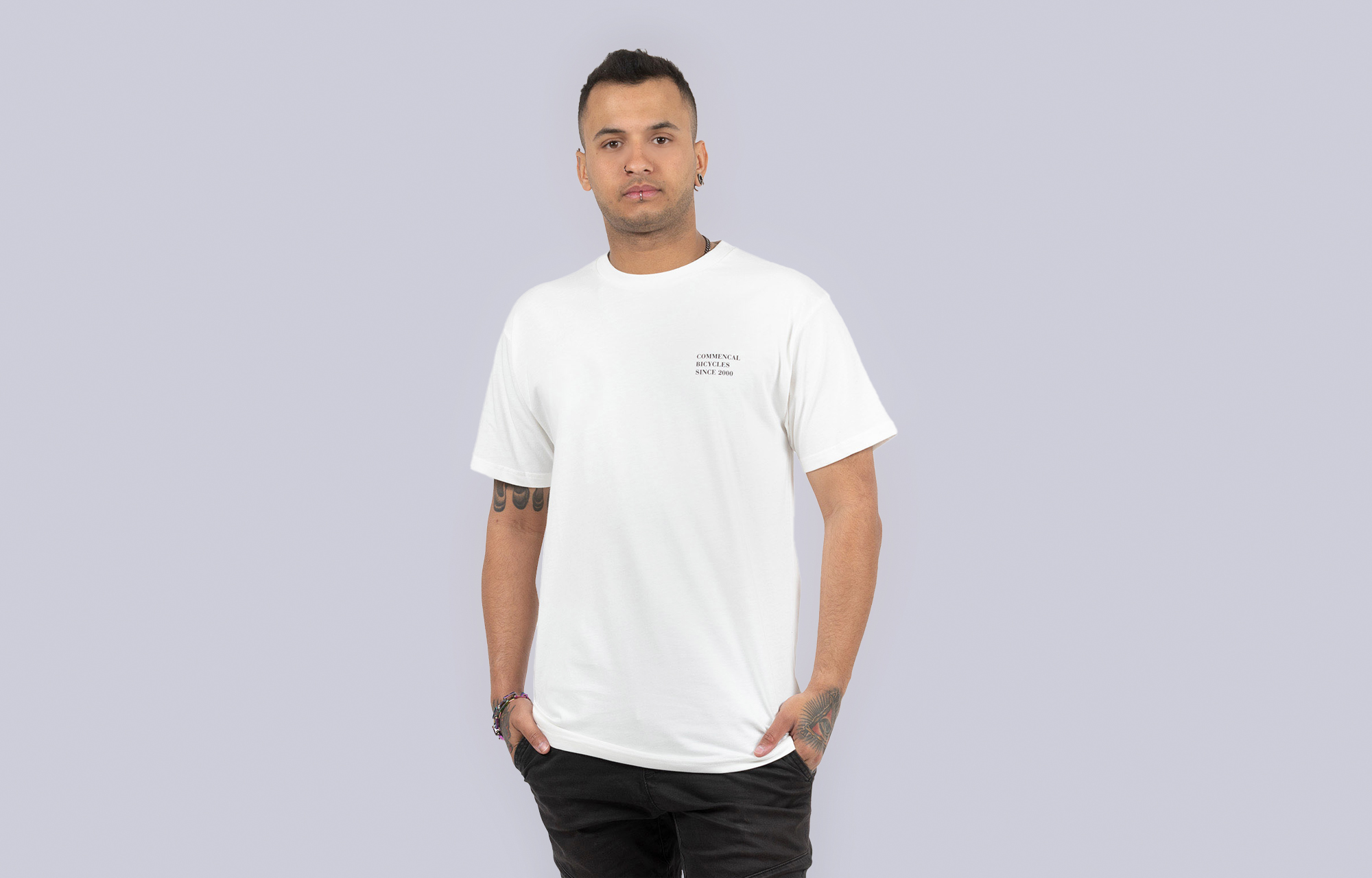 CAMISETA COMMENCAL BICYCLE ECRU image number 0