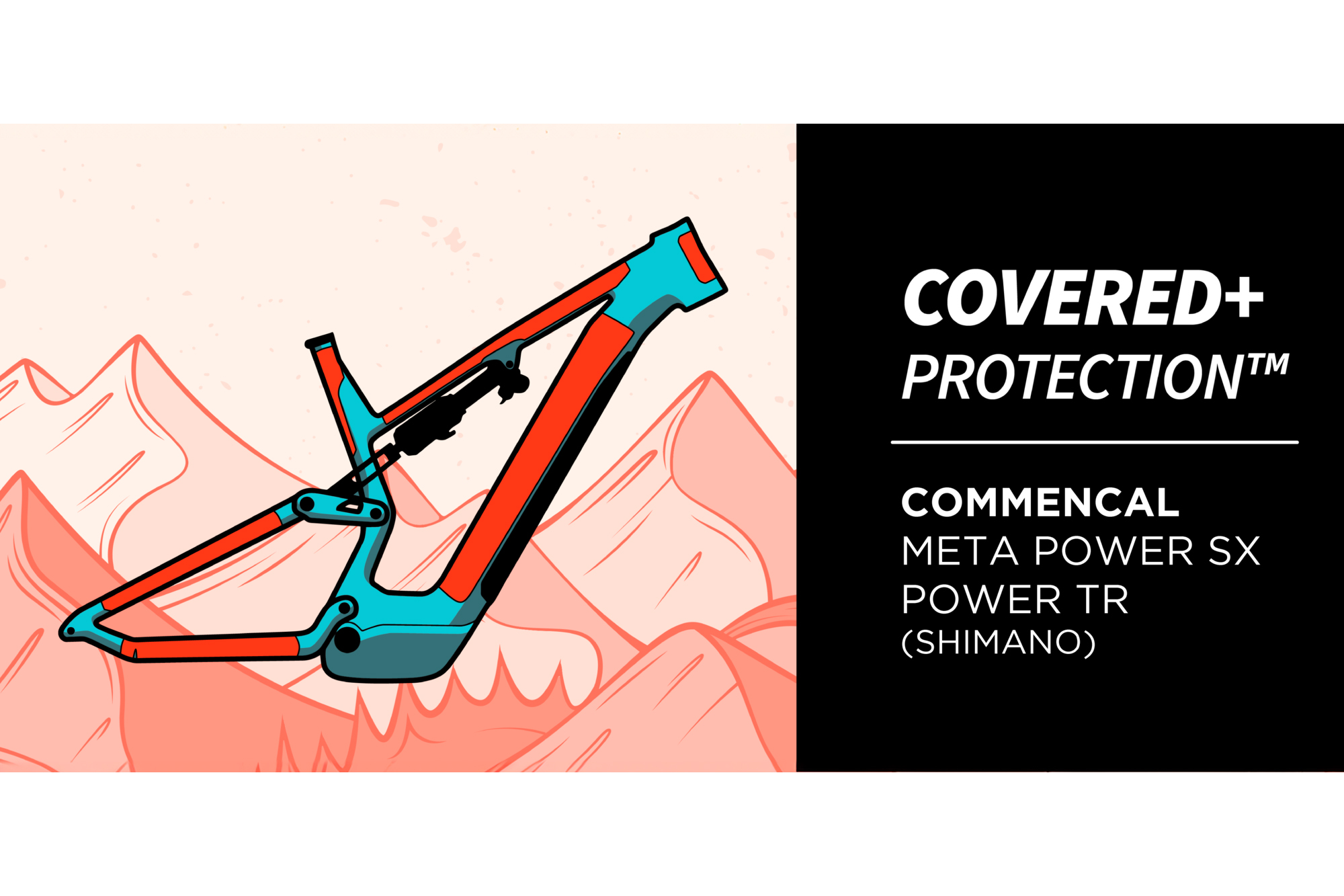 PROTECCIÓN DE CUADRO RIDEWRAP COVERED+ BRILLANTE - META POWER SHIMANO image number null