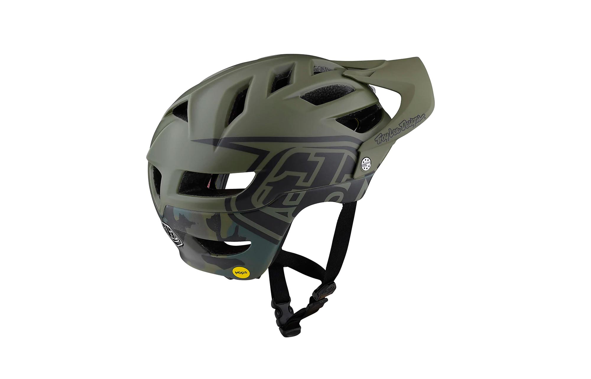 TROY LEE DESIGNS KIDS A1 AS MIPS HELMET - CAMO ARMY image number 0