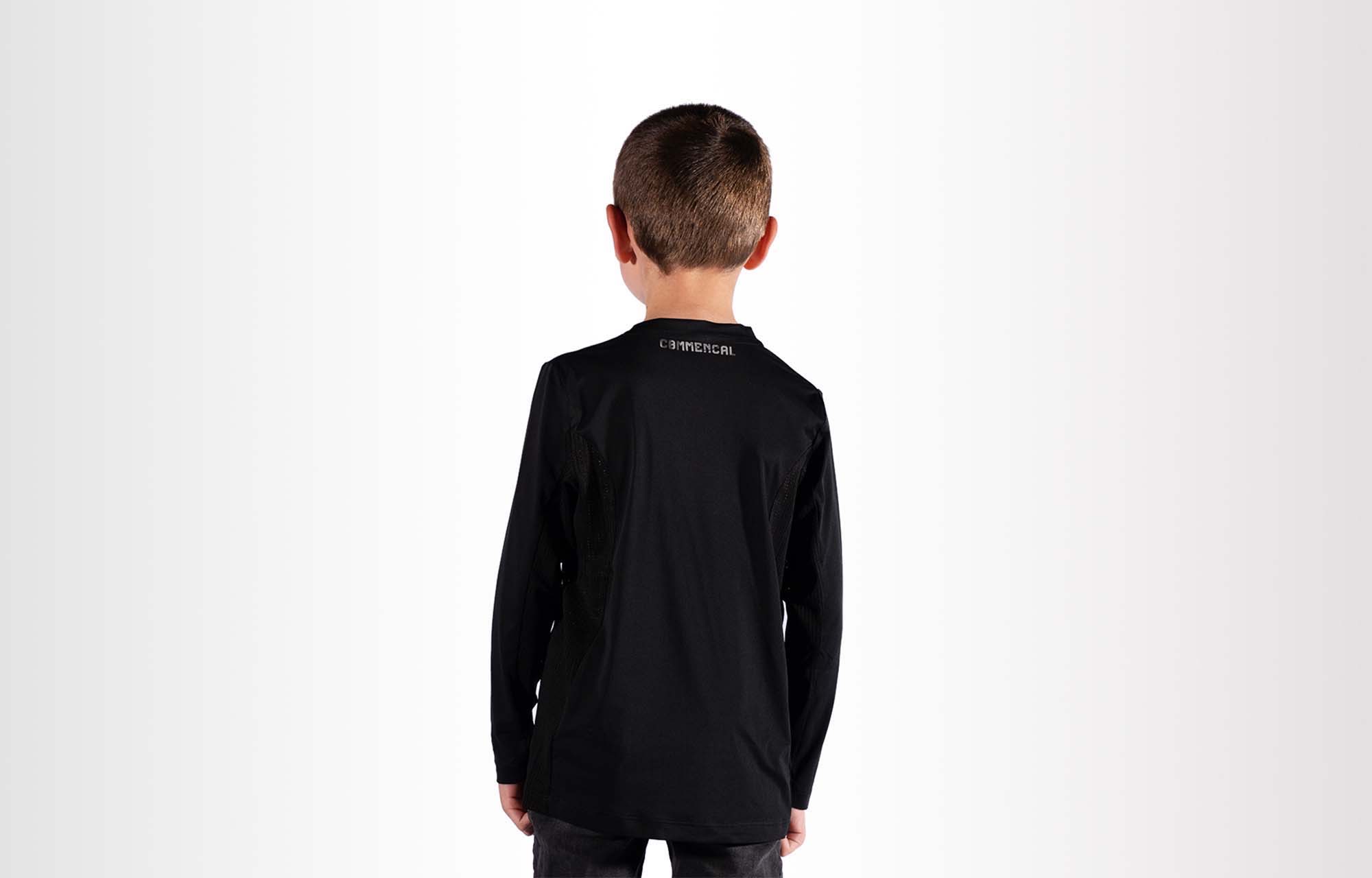COMMENCAL KIDS LONG SLEEVE JERSEY BASIC BLACK image number 0