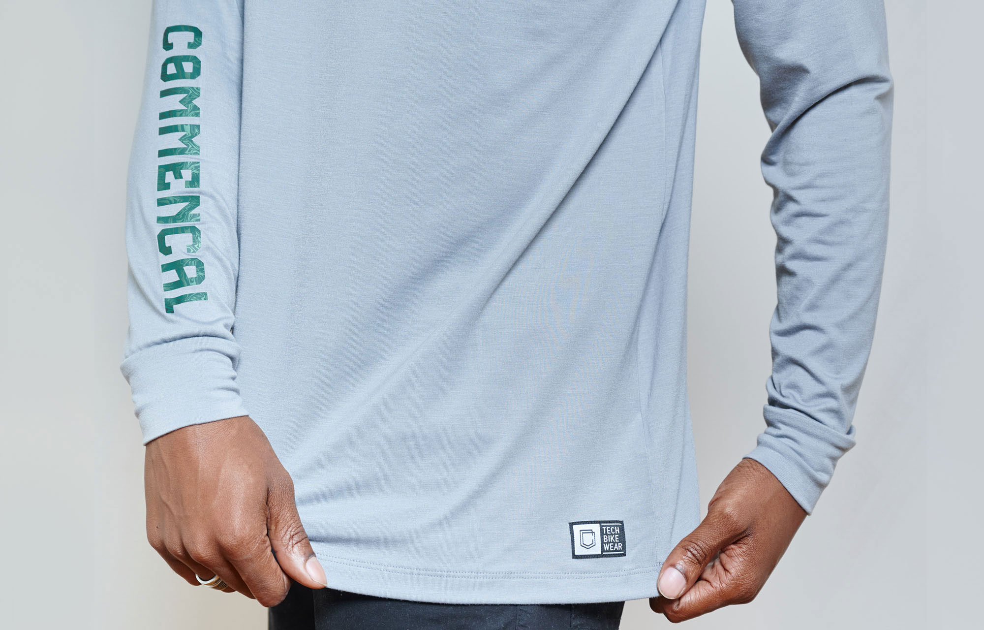 COMMENCAL LONG SLEEVE TECH-TEE GREY image number 3